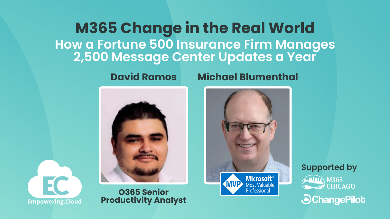 How a Fortune 500 Insurance Firm Manages 2,500 Message Center Updates a Year