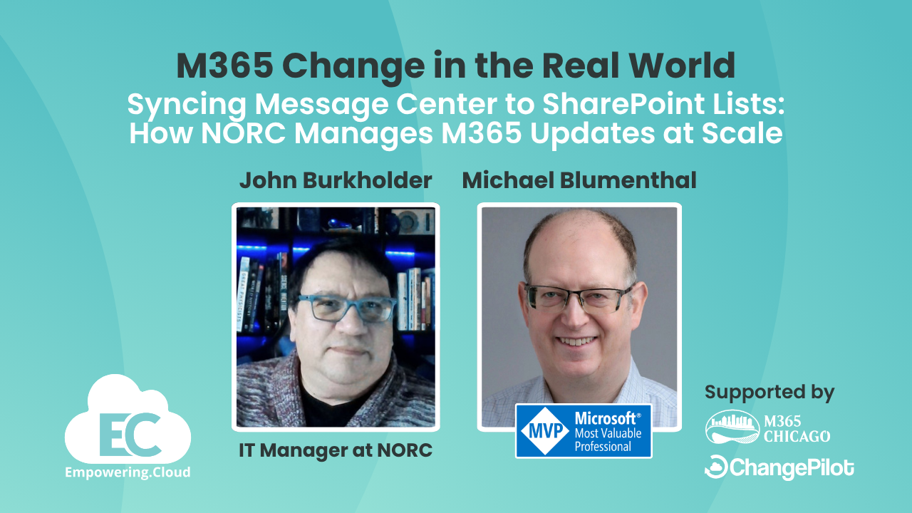 Syncing Message Center to SharePoint Lists