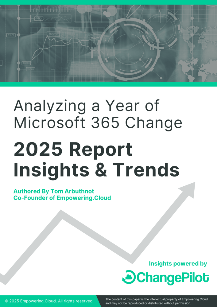 Analysing a year of Microsoft 365 Change 2025 Report